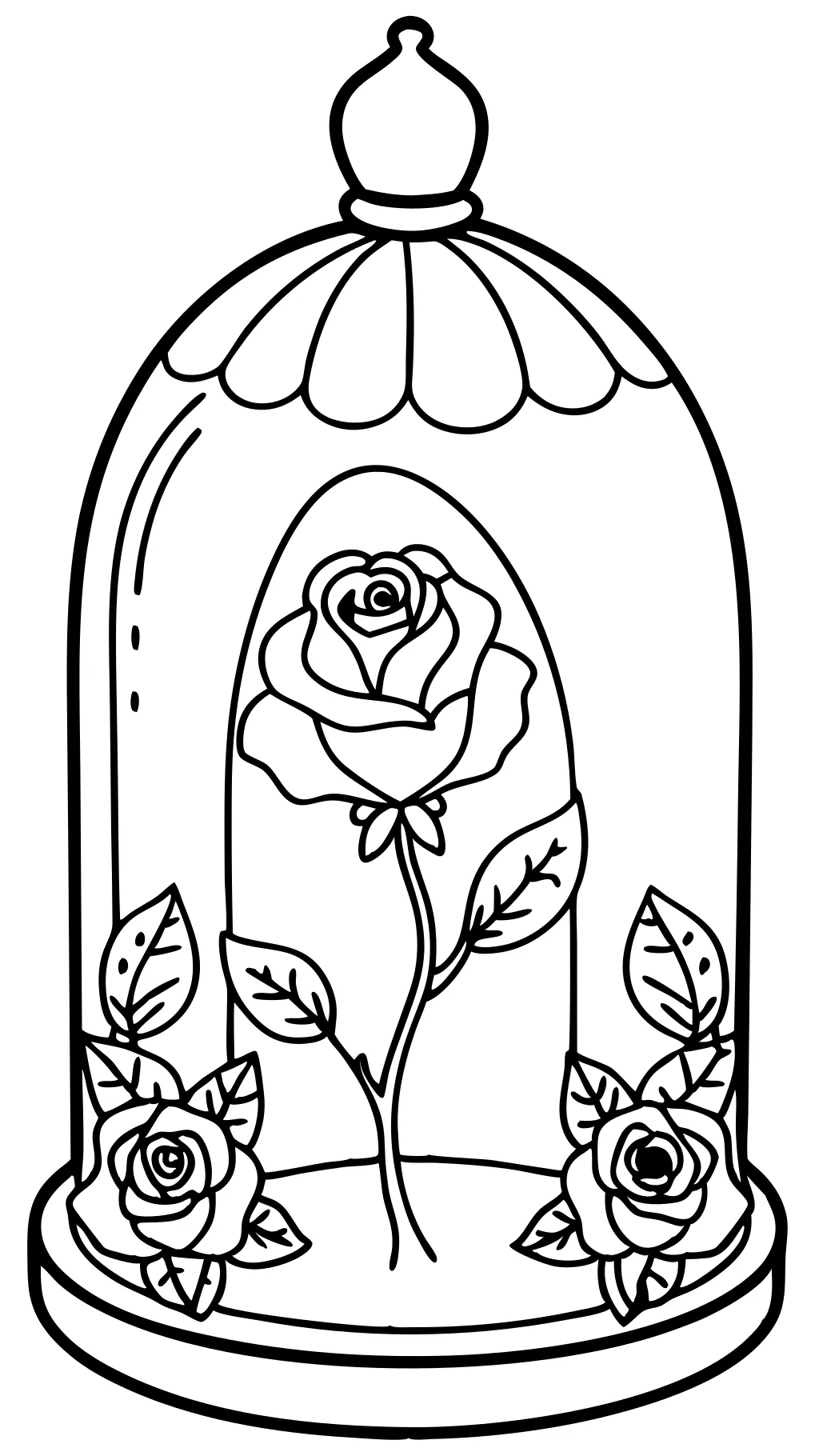 beauty and the beast coloring pages